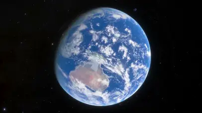 4K太空地球自转