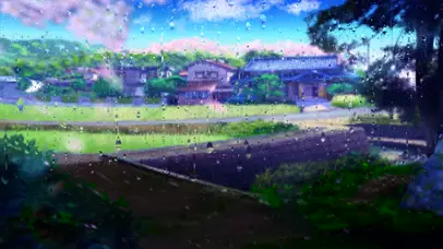 4k玻璃雨滴屏幕