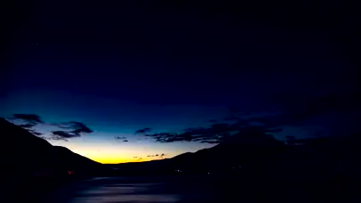 4K富士山本栖湖黎明