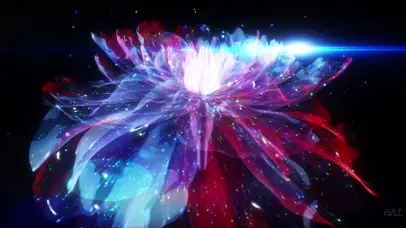 中国风全息牡丹