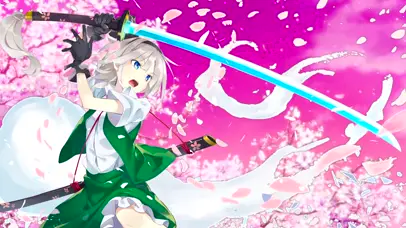 樱花下的女剑士