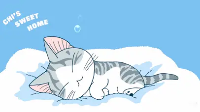 可爱熟睡的猫咪