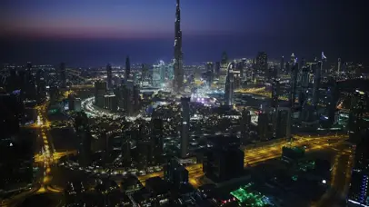 航拍都市夜景3 apple壁纸