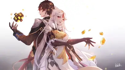 原神 凝光与钟离