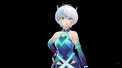 可爱科技3D少女