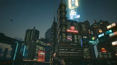赛博朋克2077-城市夜景