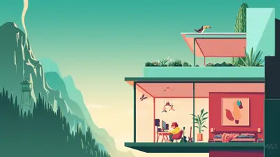 休闲的工作小浣熊