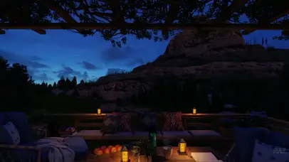 黎明时分 舒适的氛围