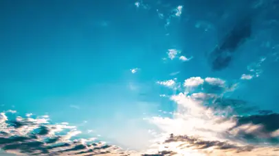 4K唯美自然大气晴朗天空云层