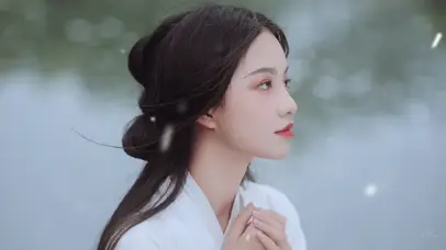 白衣古装古风美女