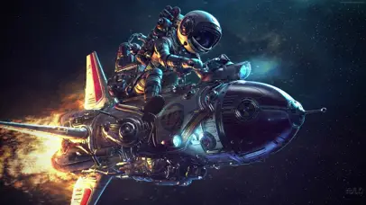 太空旅行的宇航员