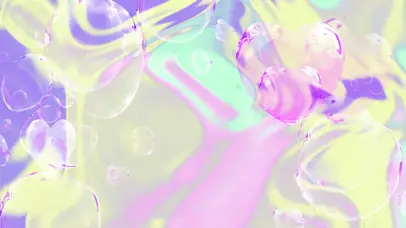 梦幻爱心渐变酸性