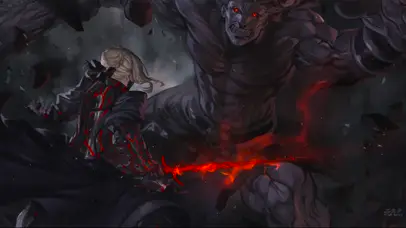 黑saberVS赫拉克勒斯