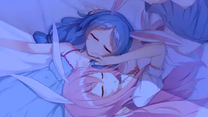 熟睡的兔耳少女