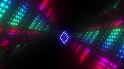 金色动态炫酷霓虹灯