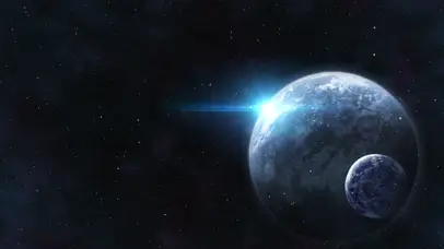 4K星空粒子穿梭宇宙