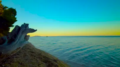 海边夕阳