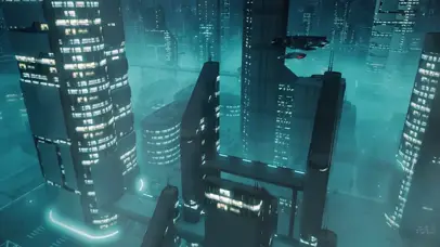 动态超清60帧赛博朋克未来世界