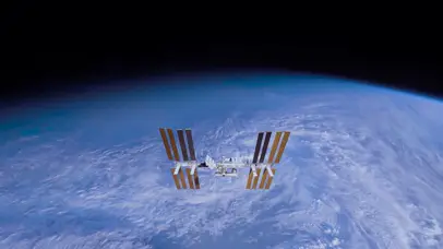 4k航天器卫星绕地球