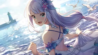 海边美女