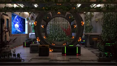 太空站科技房间