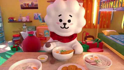 吃面的小羊