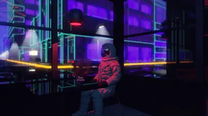 雨中便利店 宇航员