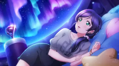 眺望星空的少女