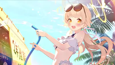 夏日可爱美少女