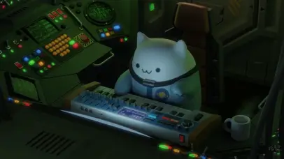 邦戈猫在太空中