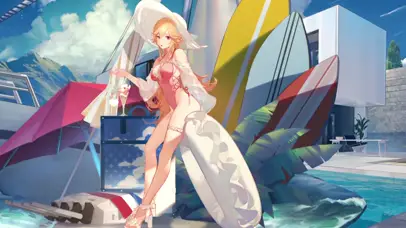 夏日度假女孩