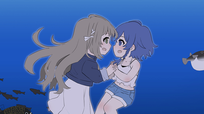 白沙的水族馆Q版贴贴动态壁纸