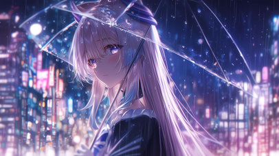 珊瑚宫心海/都市雨夜