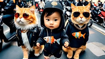 萌娃酷猫说唱组合