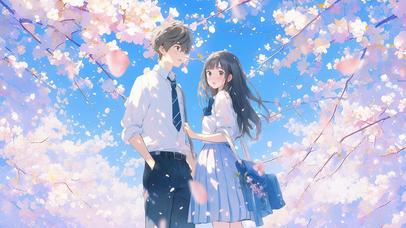 樱花下的清纯爱情