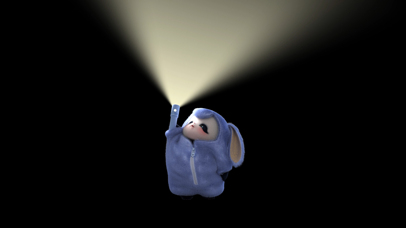 熊非熊手电筒开灯蓝兔兔