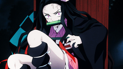 动态壁纸  又纯又欲的祢豆子 