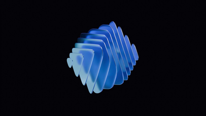 3D科幻旋转立方体