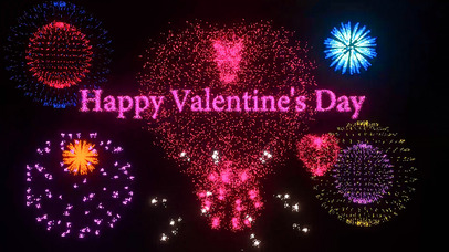 粒子特效心形烟花