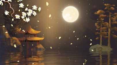 经典古风山水舞蹈梅花清新动态