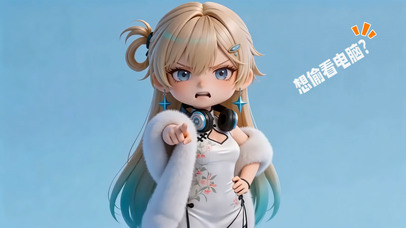 琳奈-想偷看电脑