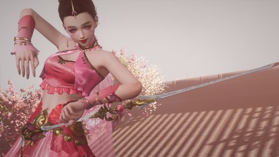 蝶足轻点踏天地，温柔亦负傲然气