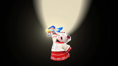 熊非熊鱼花灯开灯壁纸