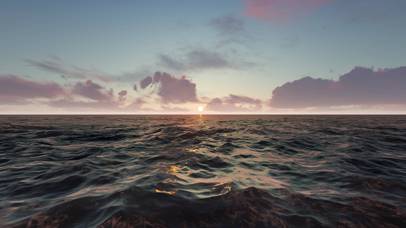 震撼大气海面穿梭动态