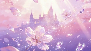 梦幻城堡樱花