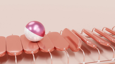 滚动的小球3D循环动画