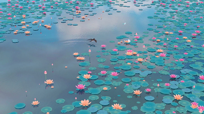 接天莲叶，映日荷花