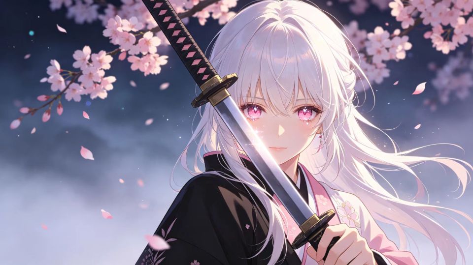 落叶樱花