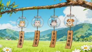 来自小狗的好运祝福~