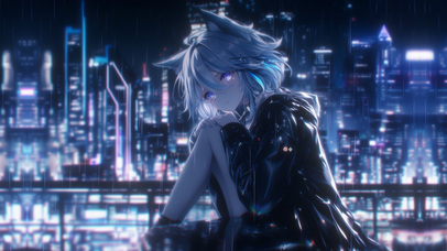 猫耳芙宁娜水神/伤感唯美少女